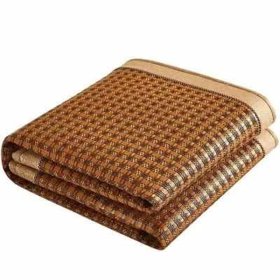 Chiếu Điều Hòa Sợi Mây Tự Nhiên HOMIES Bedding & Décor Viền Vải - Chất Liệu Thiên Nhiên Cao Cấp Mát Lạnh Mùa Hè