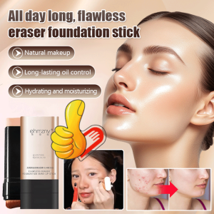 ⚡All-Day Makeup Flawless Eraser Double-Headed Foundation Stick with Brush Head Foundation Stick Cream for Girls