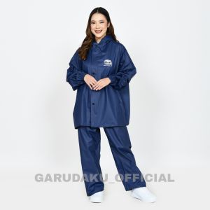 jas hujan raincoat terbaik pria wanita by garuda anti rembes bahan tebal pvc 0.25