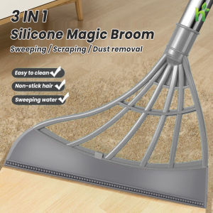 Silicone Magic Broom Glass Cleaning Window Bathroom Wiper Sweeping Wet And Dry Non-Stick Hair Mop