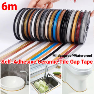 Ceramic Tile Mildewproof Gap Tape Self-Adhesive Tape Kitchen Bathroom Waterproof Beautiful Seam Tapes Wall Floor Gap Decor Strips Beauty Edge Line Sticker
