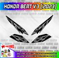 Honda Beat V3 Stripping Fire Sticker Decals. 