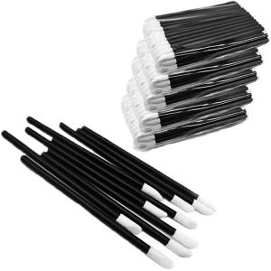 500Pcs/Set Lip Brushes Make Up Brush Lipstick Lip Gloss Wands Applicator Tool Makeup Beauty Tool Kits (Black)