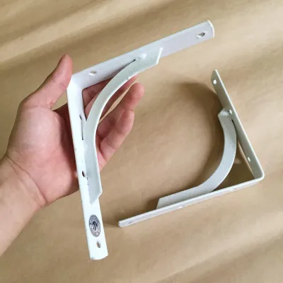 Giá treo giá đỡ chữ L (CON SƠN)bằng thép phủ sơn tĩnh điện (màu trắng 2 chiếc)