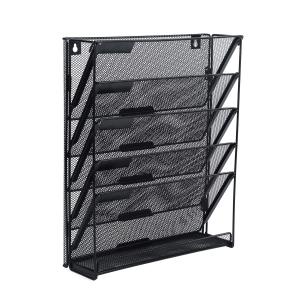 Kệ đựng hồ sơ tạp chí treo tường nhiều tầng khay lưới sắt tiện lợi đựng báo giấy tờ tài liệu Zaba