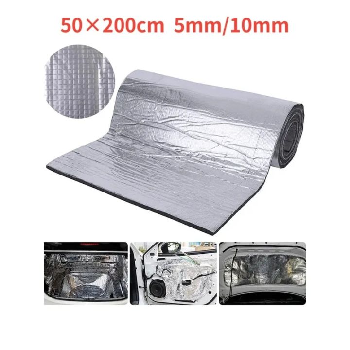 5/10Mm 200X50cm Sound Deadener Mat Auto Acoustic Thermal Mat Sound