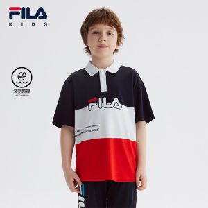 FILA KIDS FOR CHAMPIONS ORIGINALE Boys Short Sleeve Polo in Navy