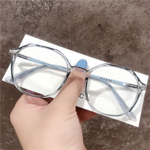 (0° ถึง -400 ° ) แว่นสายตาสั้น ป้องกันแสงสีฟ้า ค่าสายตา กรอบรูปหลายเหลี่ยม สไตล์เกาหลี แว่นสายตายาว แว่นกรองแสง