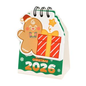 Full Year 2026 Date Organizer Compacts Size Christmas Calendar With Clean Monthly Views For Effective Time Management