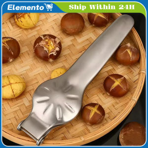 2 In 1 Quick Chestnut Clip Stainless Chestnut Opener Machine Walnut Pliers Metal Nut Cracker Sheller Nut Opener Kitchen Tool
