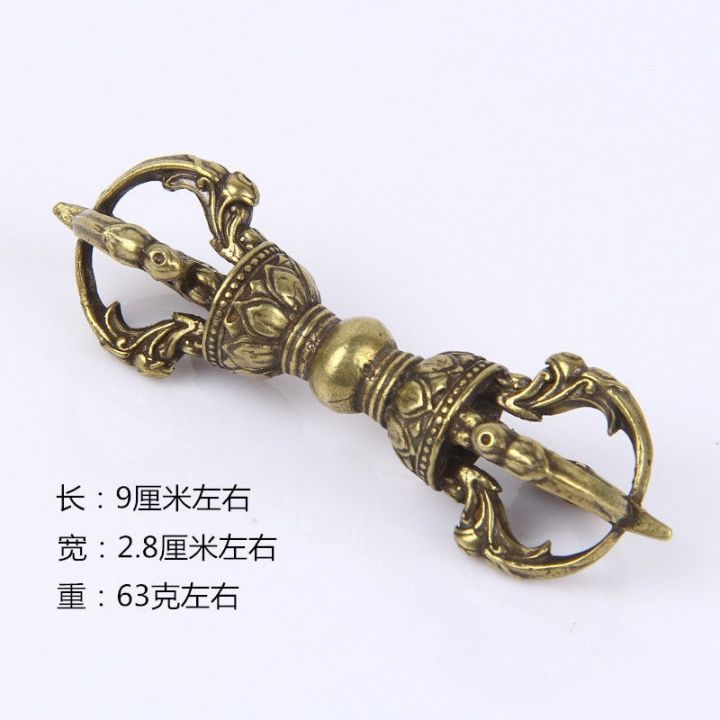 黄铜创意佛门法器马头明王金刚杵九股金刚杵莲花金刚杵降魔金刚杵