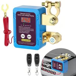 12V Remote Battery Disconnect Switch Car Kill Switch Anti-Theft Power Cut Off for Cars RVs Trucks Boats