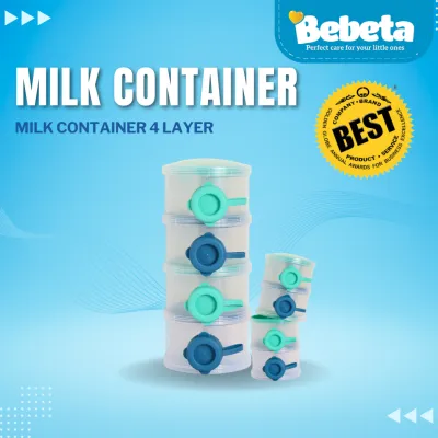 Bebeta Milk Container 4 Layer (Bd3011)-Blue