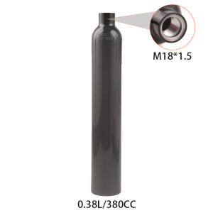 HPA Station 200BAR/3000PSI Compressed Bottle Soda Water Stream Air Tank Scuba Diving Pressure Cylinder Black/Red Aluminum M18*1.5 Or 5/8-18UNF For Aquarium Needs CO2 Equipment