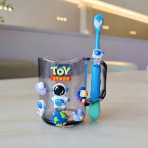 Cốc Kèm Bàn trải đánh răng cho bé Hình Thú Dễ Thương Kuromi