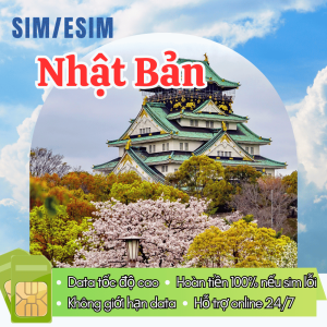 ( Có Esim ) Sim Du Lịch Nhật Bản Data Không Giói hạn Tốc Độ Cao – Gói Cước Linh Động 1-30 Ngày Hạ cánh Chuyển Vùng Dữ Liệu Là Dùng Ngay - FREESHIP - CHƯA KÍCH HOẠT