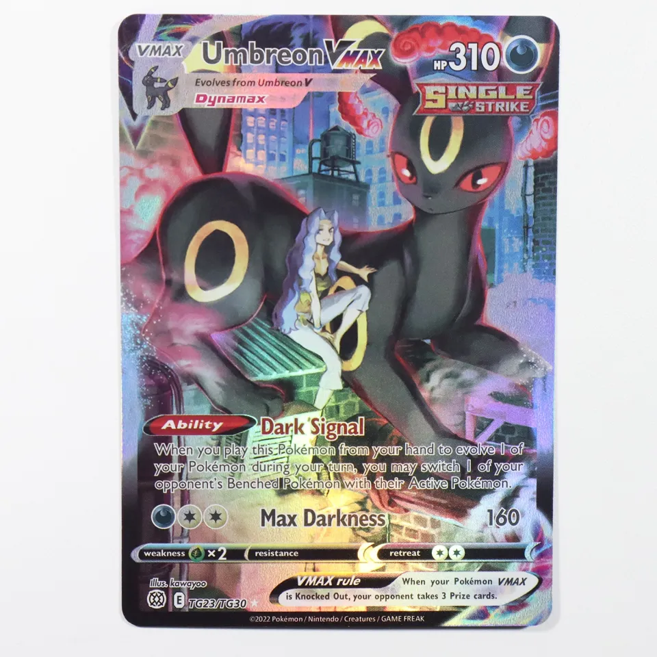 Rainbow Foil Pokemon Flash Holographic Cards Umbreon Origin Forme Dialga  VMAX Game Collect Proxy Collection Trading Custom Card Card Games | Lazada  Singapore