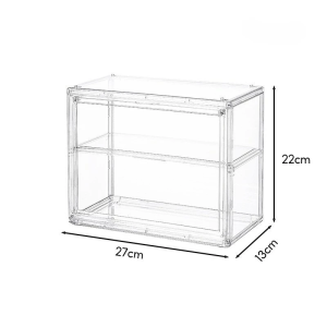 Acrylic Display Case Mug Storage Organizer Store Food Dustproof Box Dessert Cake Bread Show Rack