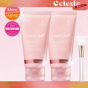 Medicube Collagen Night Wrapping Mask Medicube Night Collagen Wrapping Mask Rejuvenation Moisturizing Brigh Peptide Nighttime Repair Moisturizing Face Mask