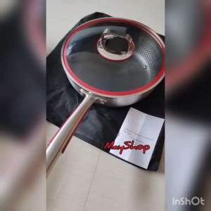 Wajan 316 Stainless Steel & Wok Pan Honeycomb Anti Gores
