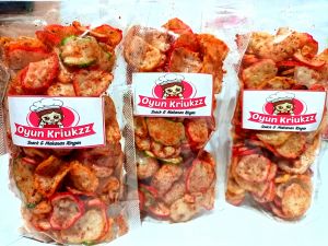 KERUPUK SEBLAK KERING 100gr PEDAS DAUN JERUK