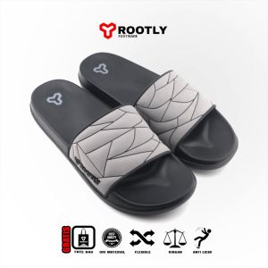 Rootly - Sandal Pria Selop Slipper Karet Tpr Mortal Mix anti licin