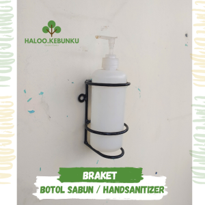 HK Braket Botol Handsanitizer Tempat Bracket Sabun Cuci Tangan dinding Kamar Mandi