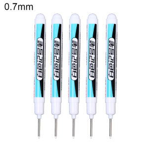 5pcs 0.7/1.0/2.5mm White Marker Pen Oily Waterproof Gel Pens DIY Graffiti Sketching Markers Stationery Writing School Supplies