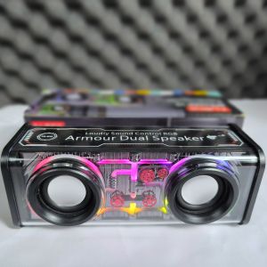 Speaker Portable FLECO V-8 V8 LED Light Play Pairing Super Bass