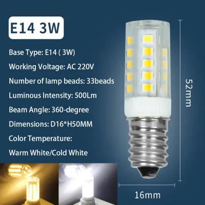 E12 E14 LED Bulb Light 3W 5W 7W 9W LED Lamp High Brightness Ceramics Lamp Light SMD2835 360 Beam Angle led Light Bulb