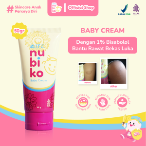 Nubiko Baby Cream 50 gr dengan Bisabolol Sunflower Oil Aloevera Cream Anak Bebas Bekas Luka