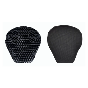 Shock Absorbing Motorcycle Seat Pad 3D Cooling Gel Breathable Mesh Surfaces Tailbone Protection Heat Resistant Seat Cover