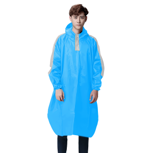 Jas Hujan Ponco Lengan Bahan PVC Tebal Anti Robek - PLK-901