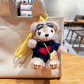 WENSH Crossbody Camera Bear Pilot Bear Keychain Bag Pendant Stuffed Animal Plush Bear Dolls Creative Japanese Style Pilot Travel Bear Key Ring Girls Boys. 