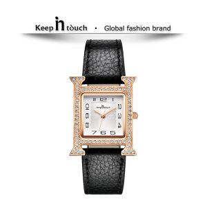 KEEP IN TOUCH đồng hồ nữ cao cấp hàng ​hiệu đẹp Chống nước casual thời trang quà tặng ngày lễ Dây da [432]