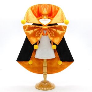 PETPARADIS Adjustable Halloween Pet Costume Stand-collar Comfortable Cat Cosplay Cloak Funny Bow Kitten Puppy Dress Small Medium Large Dogs