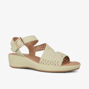 HCM - Sandal Đế Xuồng Hạnh Dung Quai Laser HD29179AY ( Màu Đen - Hồng - Xanh - Trắng - Kem )