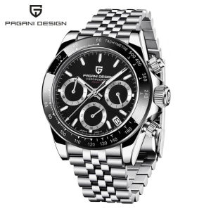 New PAGANI DESIGN Brand Original mens watches date wristwatch man business quartz watch men sports steel waterproof watch 2025