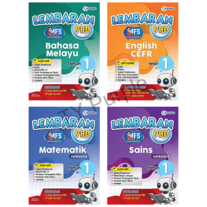 [4 IN 1] Tahun 1 Lembaran PBD - Bahasa Melayu BM English CEFR Matematik Sains | Nusamas Buku Latihan Ujian Sekolah