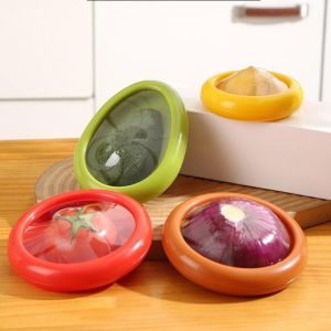 VMCTRD Jars Fresher Boxes Fruit Vegetable Crisper Avocado Keeper Tomato Lemon Storage Container Food Sealed Storage Box Onion Saver Box