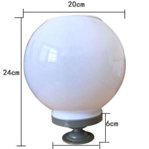 Round solar pillar lamp outdoor waterproof courtyard home gate wall lamp door pillar gate lamp Villa
