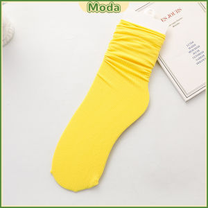 Moda Womens Socks Pure Color Breathable Feet Calf Socks Fashion Medium Tube Socks