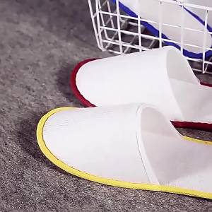Five-Star Hotel Slippers With Linen Soles Non-Woven Fabric Non-Slip And Thickened