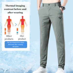 Loose-fitting Pants No Strangulation Long Pants Prevents Linting Luxury Ice Silk Large Capacity