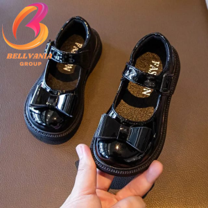 Sepatu casual anak perempuan viral / Sepatu docmart anak motif pita lipat / Sepatu loafers anak perempuan terbaru