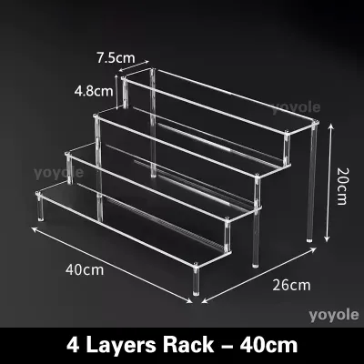 Acrylic Display Stand Desktop Makeup Organizer Rack Popmart Display Shelf Perfume Organiser