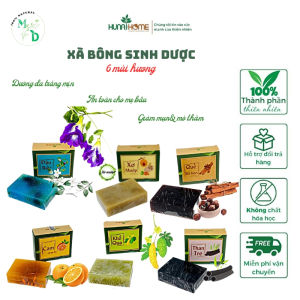 Xà Bông Thảo Dược Dưỡng Da Trắng Mịn Giảm Ngừa Mụn Thâm Xà Phòng Handmade 100% Thiên Nhiên Với 6 Mùi Hương