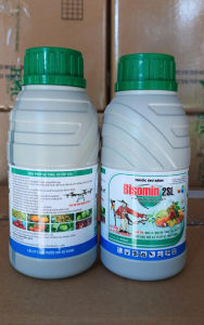 [VTNN TIEN KHOA] Thuốc trừ bệnh Kasugamycin 2SL ( BISOMIN hoặc KASU ẤN) chai 450ml trừ đạo ôn sương mai khô vằn thán thư bạc lá