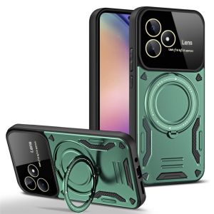 For Realme Note 50 Note50 C53 C51 Narzo N53 Hard Case 2023 2024 Casing Ring Stand Holder Armor Shockproof Full Protection Back Cover