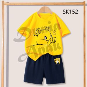 COD SETELAN BAJU RUMAHAN KAOS ANAK LAKI LAKI PEREMPUAN LENGAN PENDEK KATUN UMUR 1-6 TAHUN